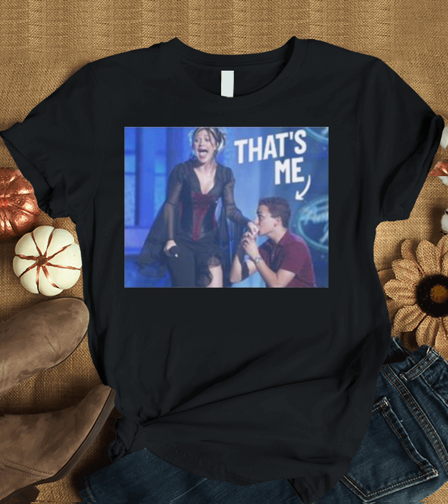That's Me Iconic Moment Text with Enthusiastic Reaction T-Shirt