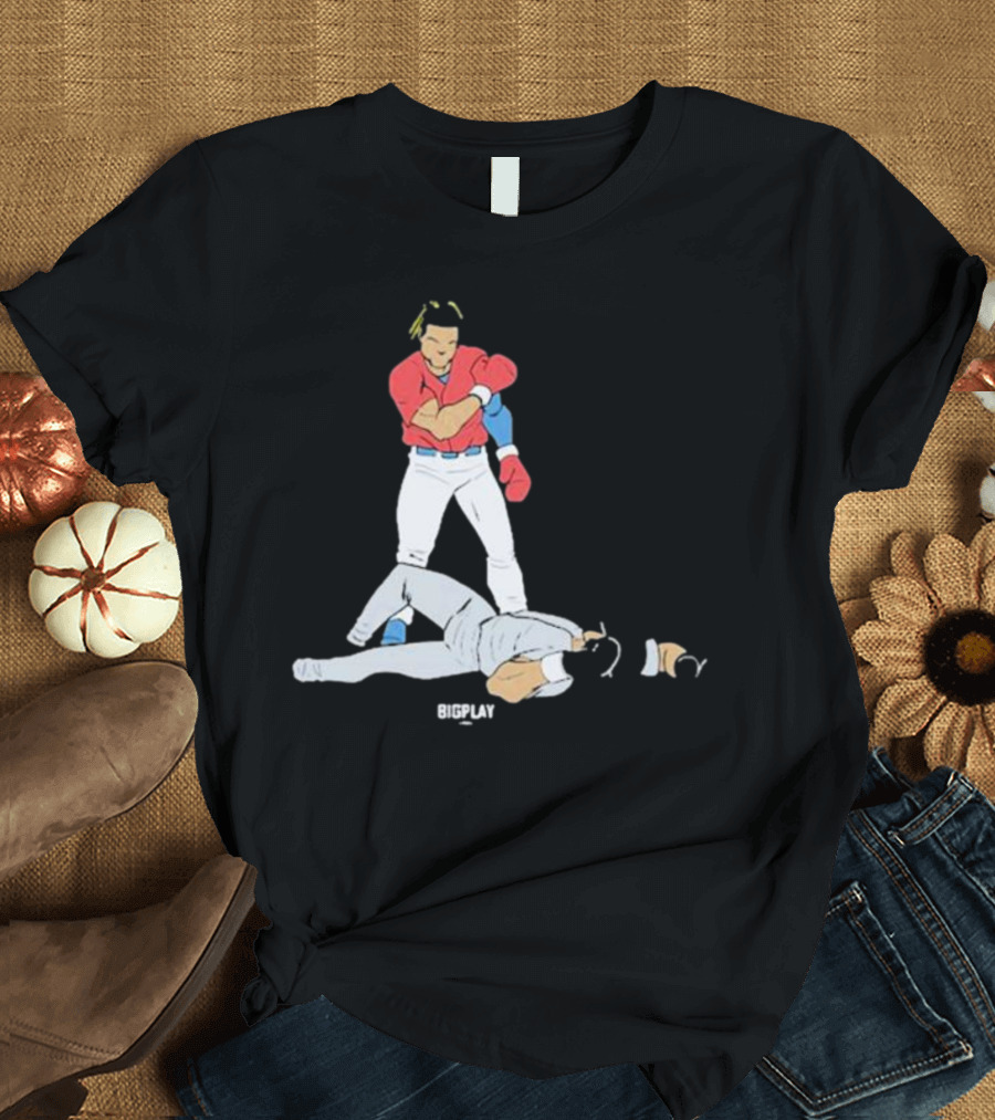 Bigplay Down Goes KO Boxer Knockout Moment T-Shirt