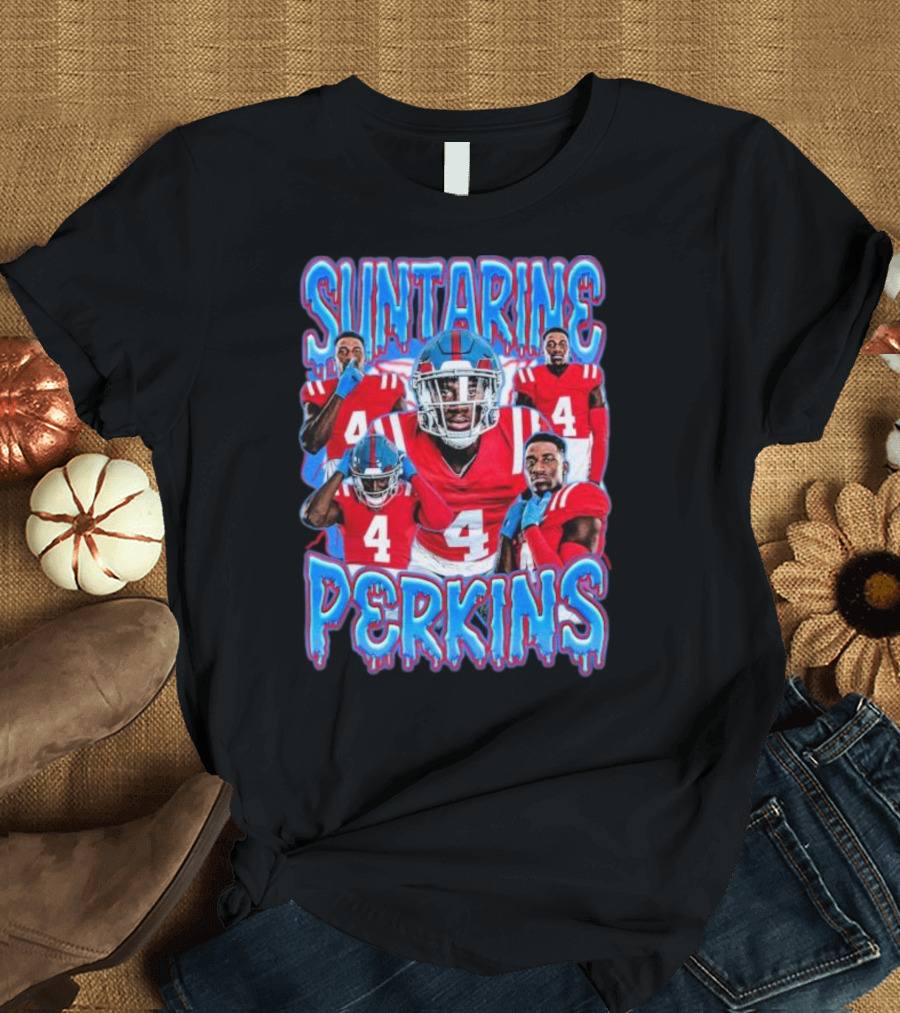 Suntarine Perkins Ole Miss Football Athletics T-Shirt