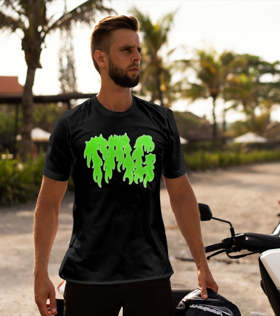 TMG Merch Slime Green Drip TMG T-Shirt