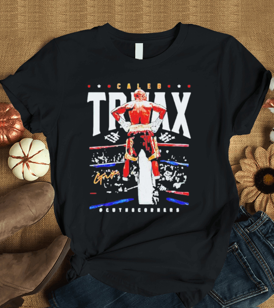 Caleb Truax Boxing Back Silhouette Cutnocorners T-Shirt