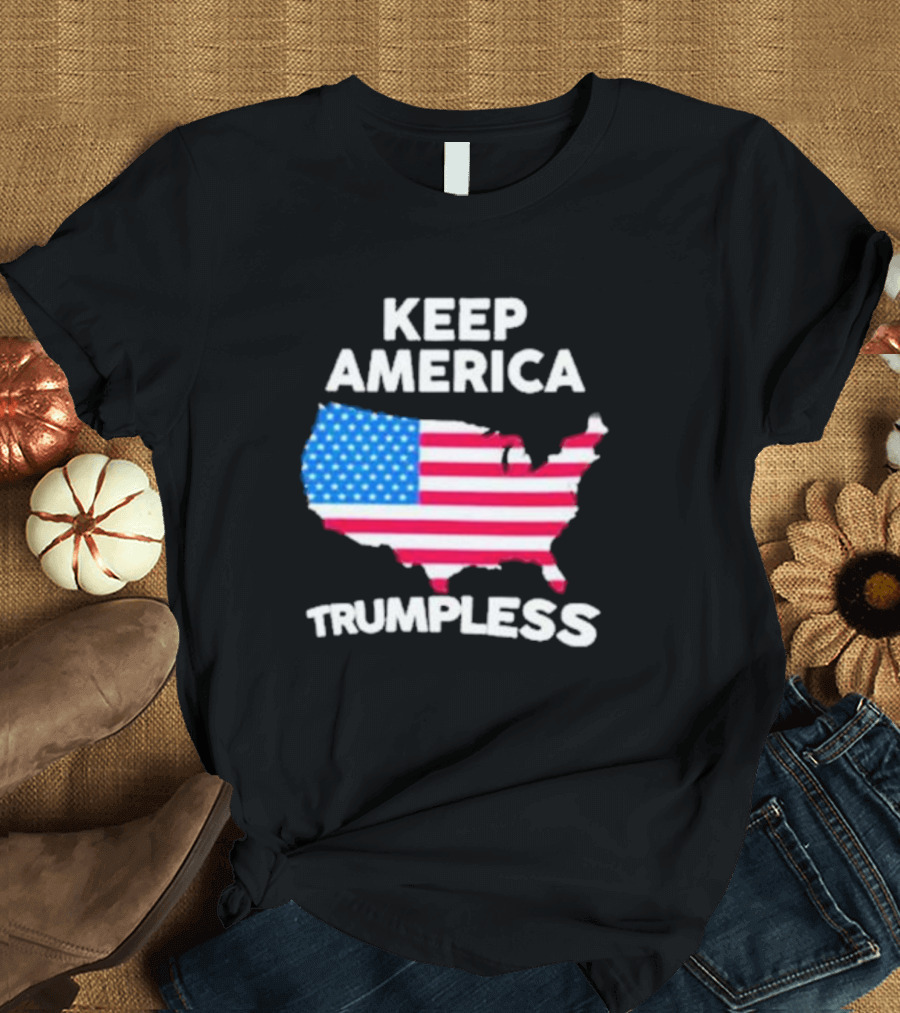 Keep America Trumpless United States Flag T-Shirt