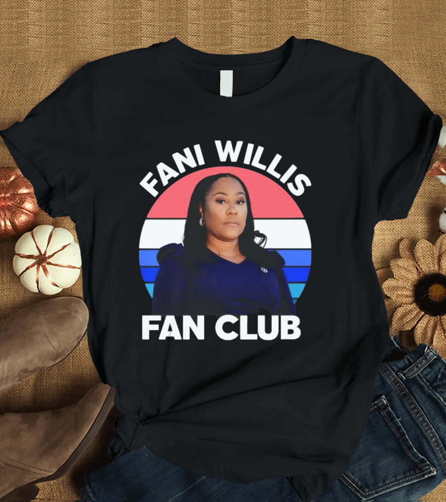 Fani Willis Fan Club Georgia District Attorney Stripes T-Shirt