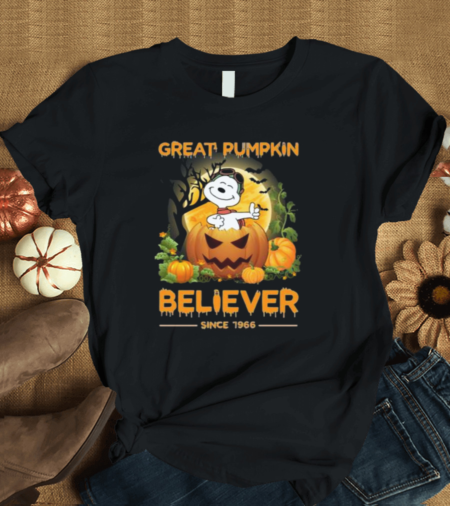 Snoopy Great Pumpkin Believer Since 1966 Halloween T-Shirt