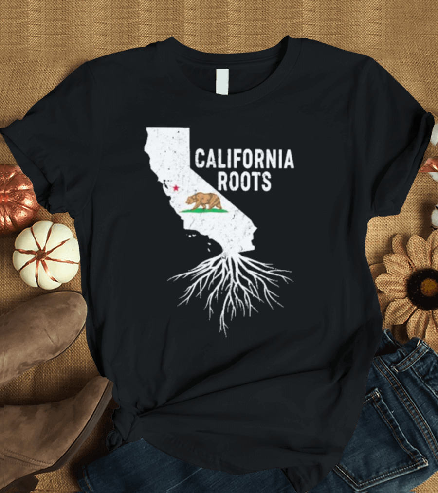 California Roots Bear and State T-Shirt