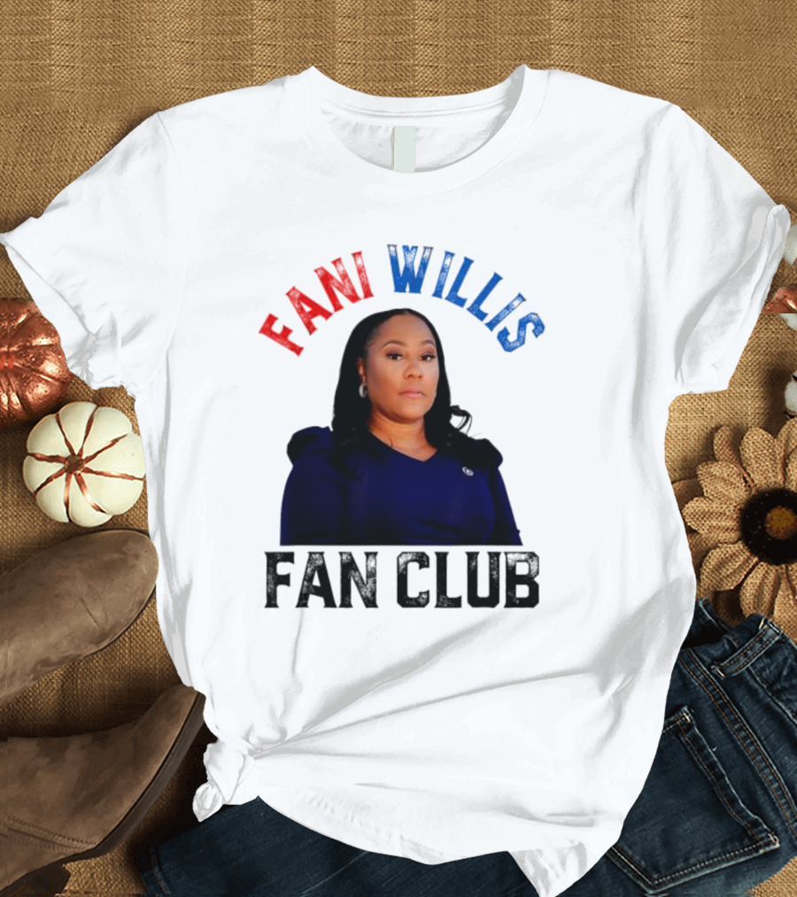 Fani Willis Fan Club USA Flag American T-Shirt