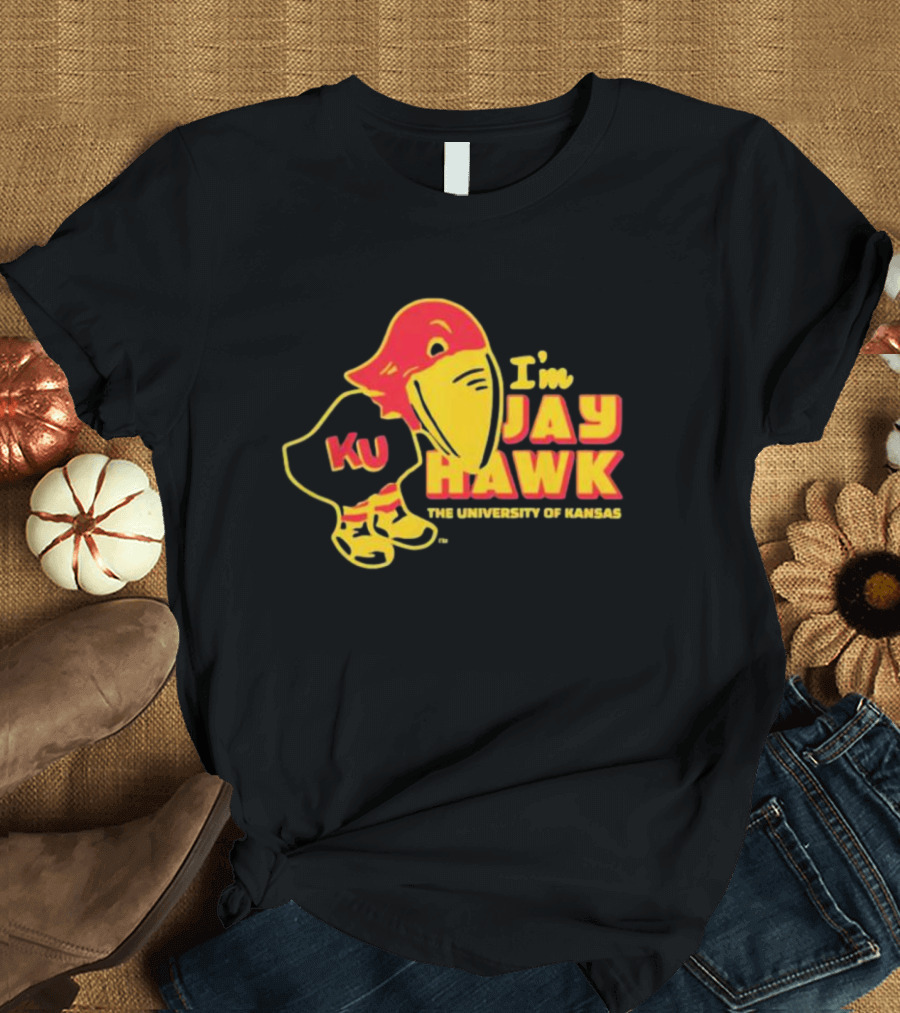 KU I'm A Jayhawk The University of Kansas 1920 College Vault T-Shirt