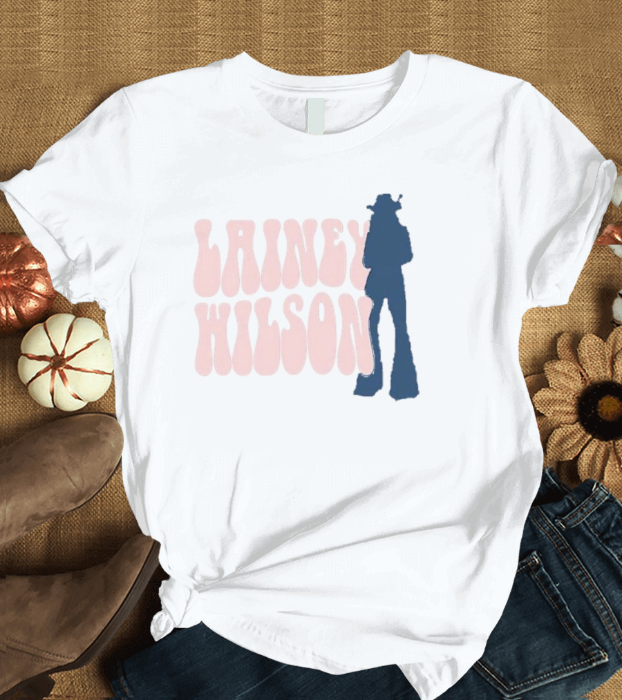 Lainey Wilson Silhouette Album Style Retro Font T-Shirt