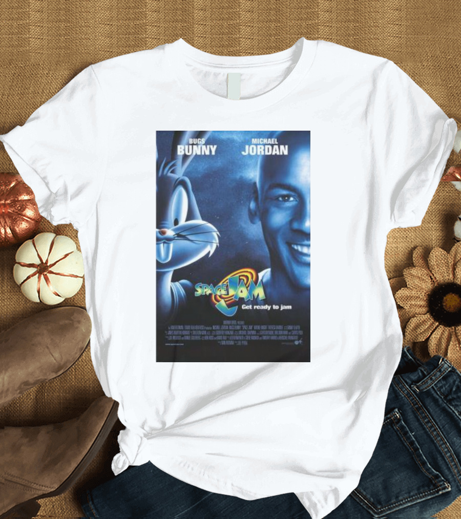 Bugs Bunny Michael Jordan Space Jam Get Ready to Jam T-Shirt