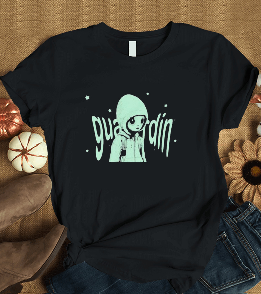 starseeker Guardian Character in Hoodie Surrounded by Stars T-Shirt