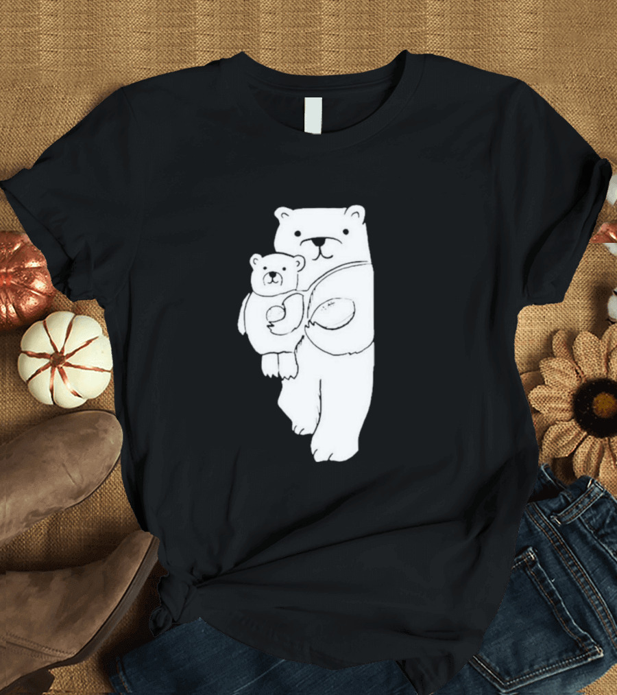 Nathan W Pyle Illinois Bear and Cub Duo T-Shirt