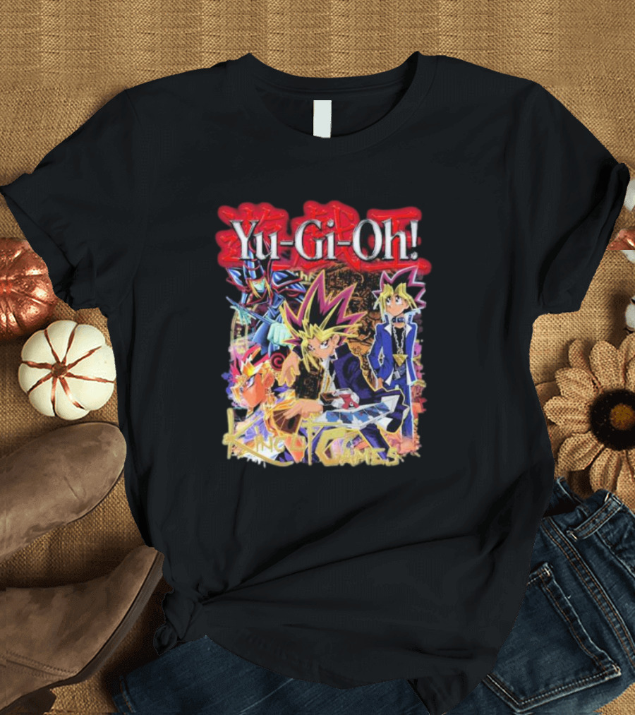 Yu-Gi-Oh King Of Games Featuring Iconic Duelists and Characters T-Shirt