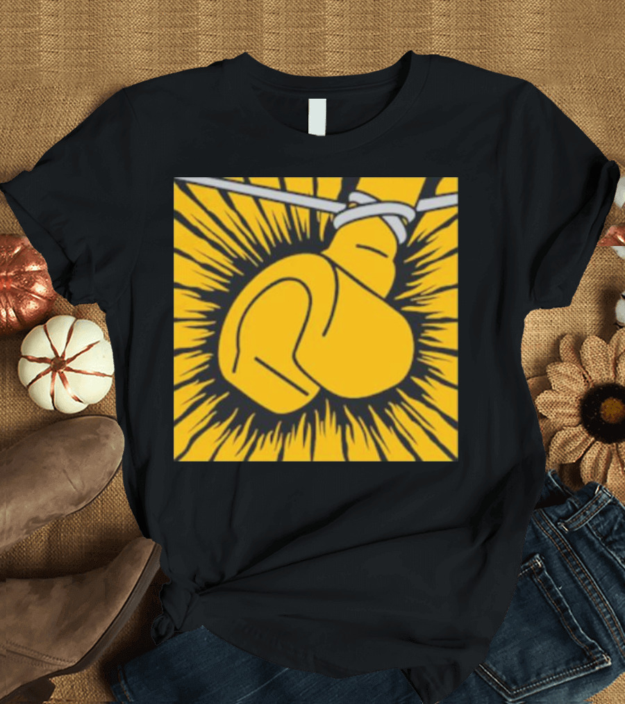 Metallego Fist Wrapped Wire Explosive Yellow Burst T-Shirt