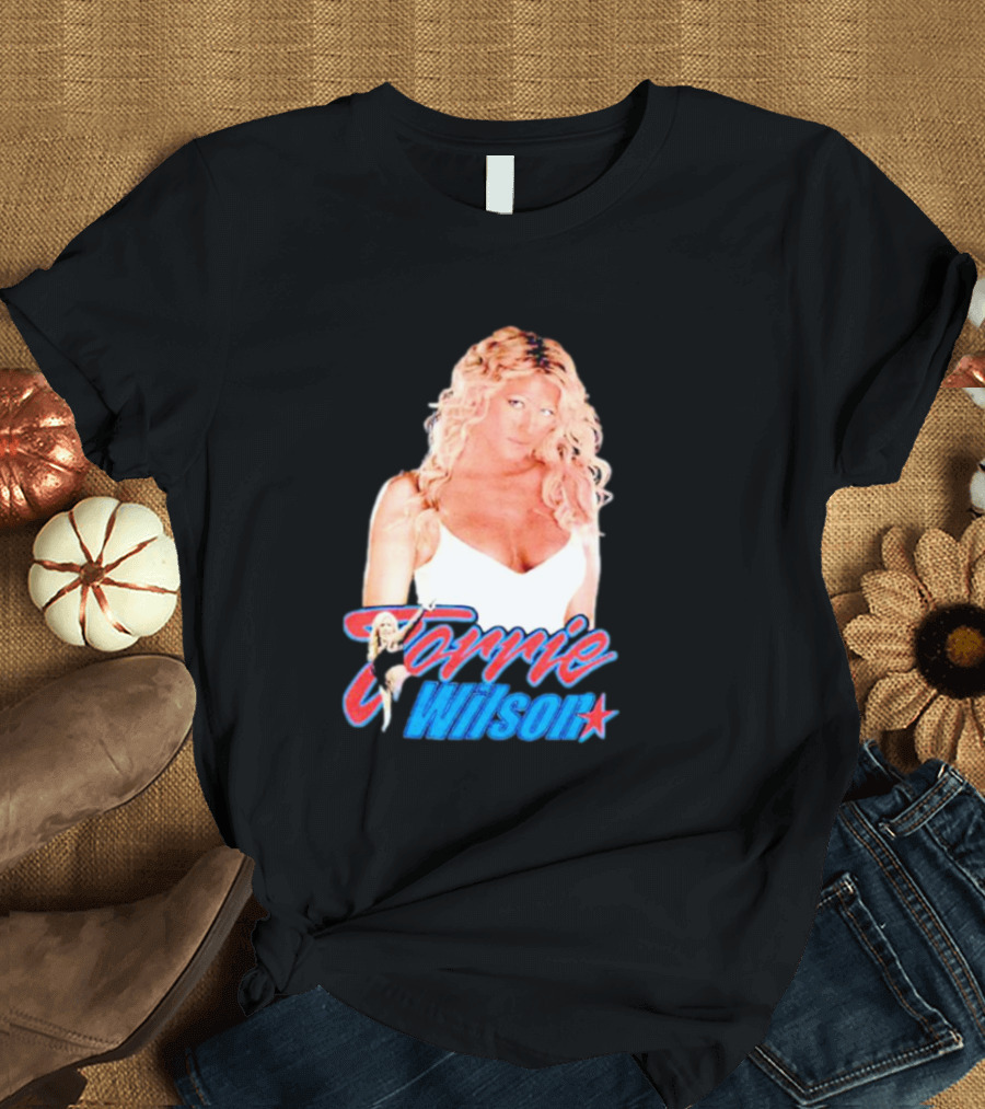 Torrie Wilson Star Text and Photo T-Shirt