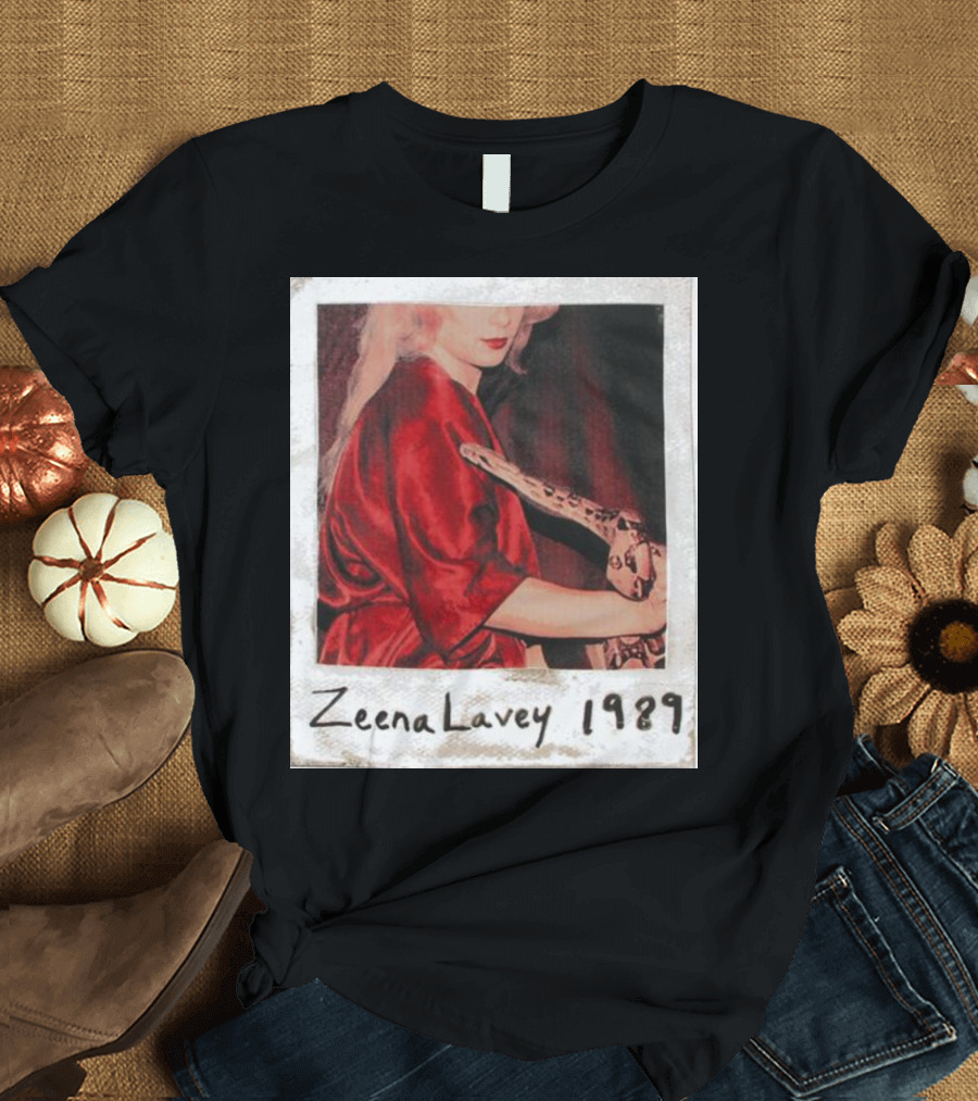 Fsgprints Zeena Lavey 1989 Polaroid Photo with Snake T-Shirt