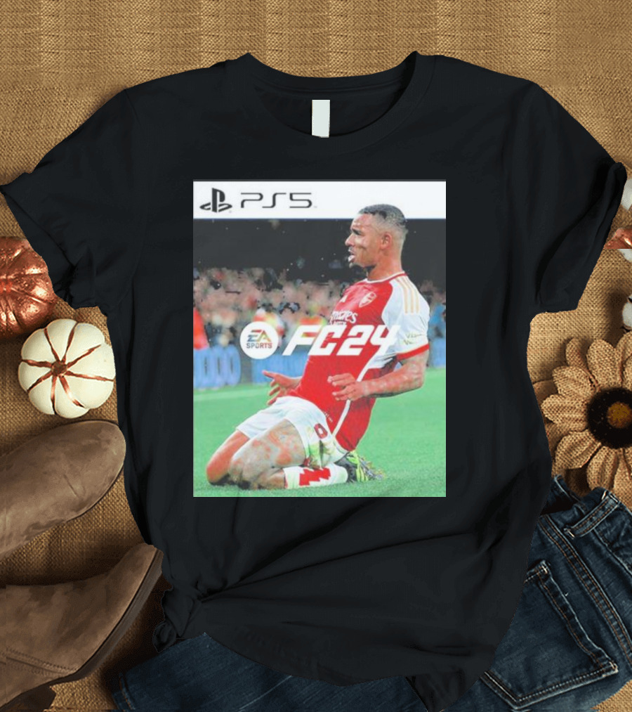 PS5 EA Sports FC24 Gabriel Jesus Arsenal Game Cover Image T-Shirt