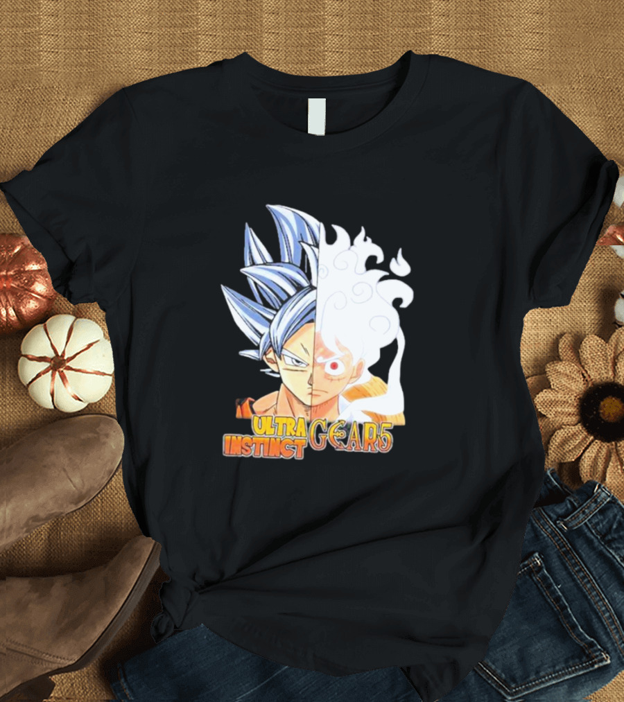 Ultra Instinct Gear 5 Fusion Anime Crossover Duo T-Shirt