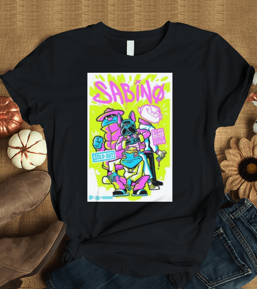 SABINO Tour Poster Monterrey Sold Out September 28 San Pedro Nuevo León T-Shirt