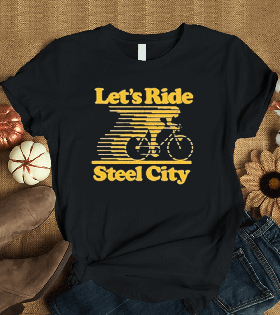 Let's Ride Steel City Cycling Adventure T-Shirt