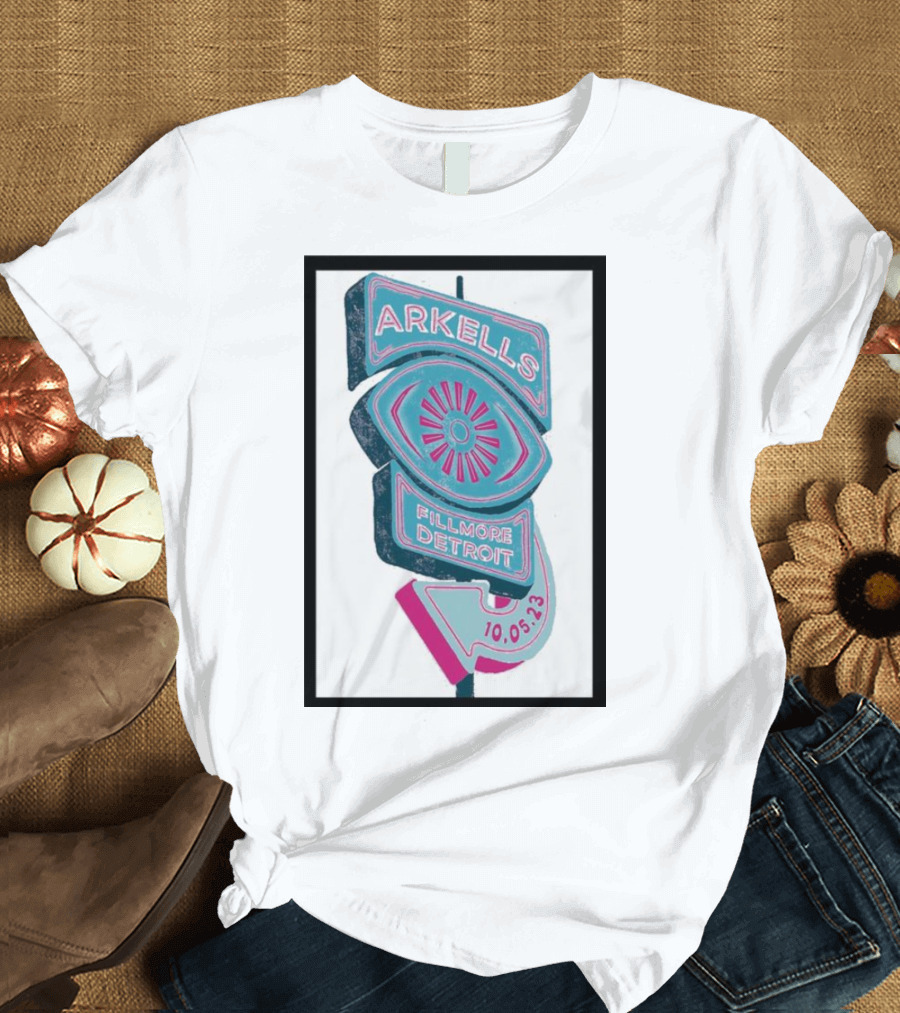 Arkells Fillmore Detroit 10.05.23 Tour Sign T-Shirt