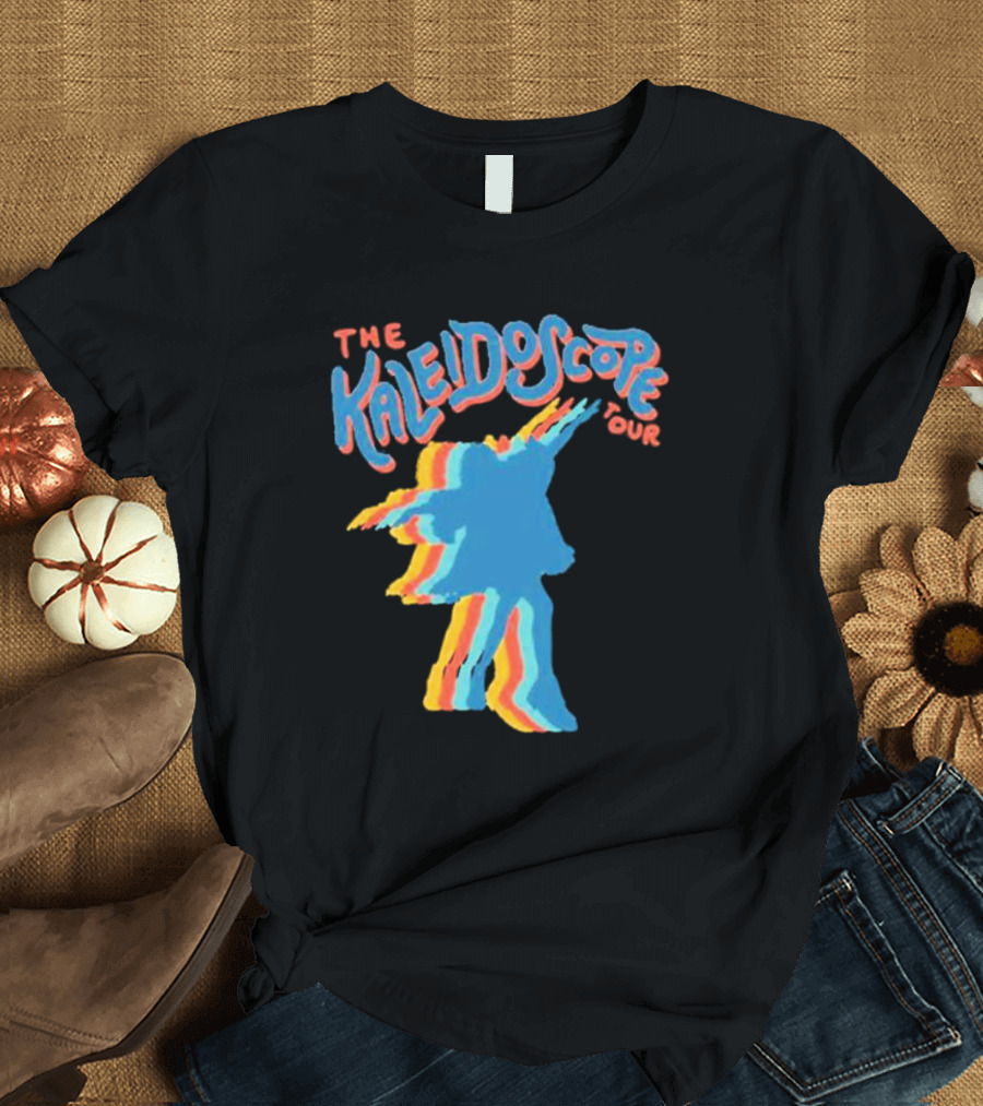 The Kaleidoscope Tour Silhouette with Multicolor Outline T-Shirt