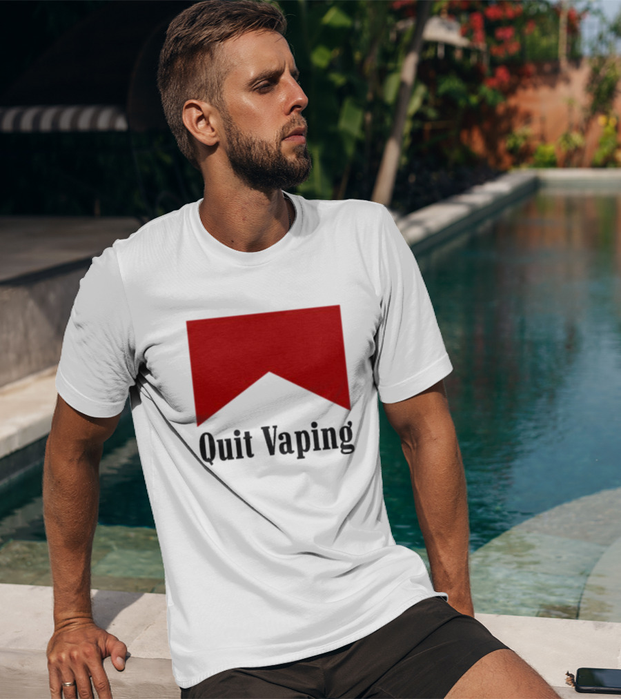 Marlboro Red Chevron Quit Vaping T-Shirt