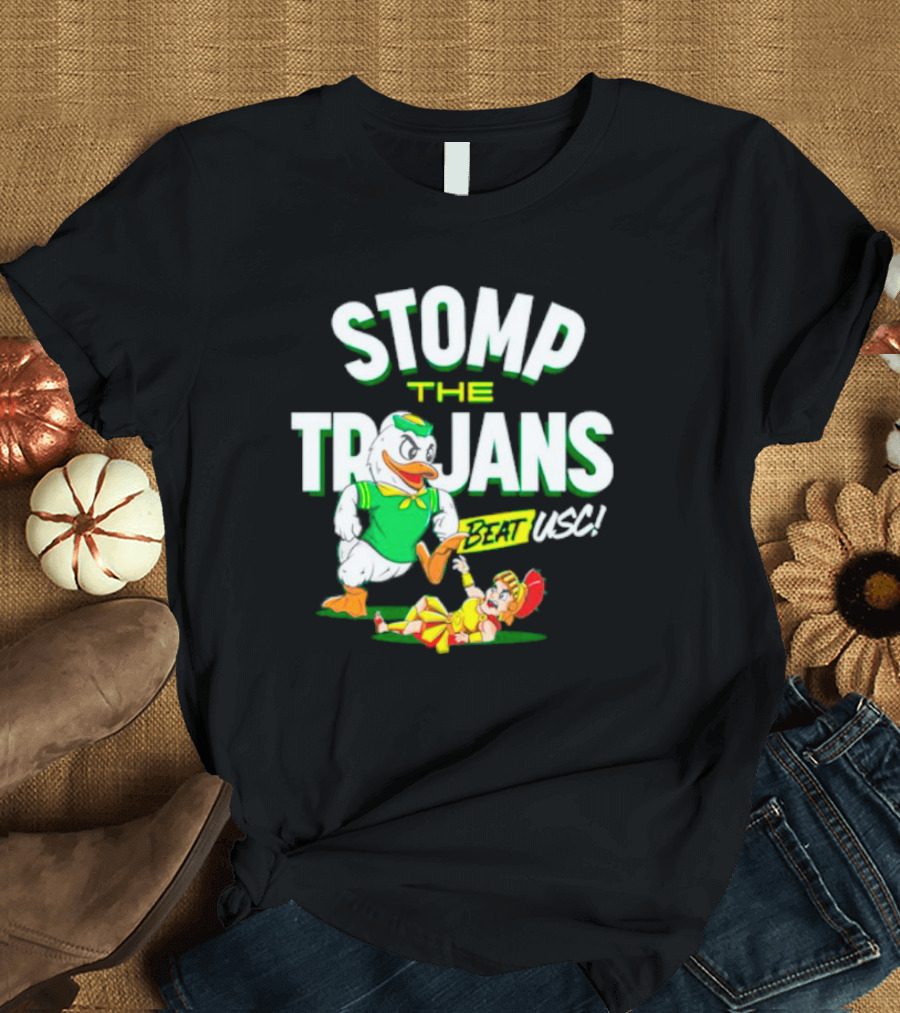 Oregon Ducks Stomp The Trojans Beat USC Victory T-Shirt