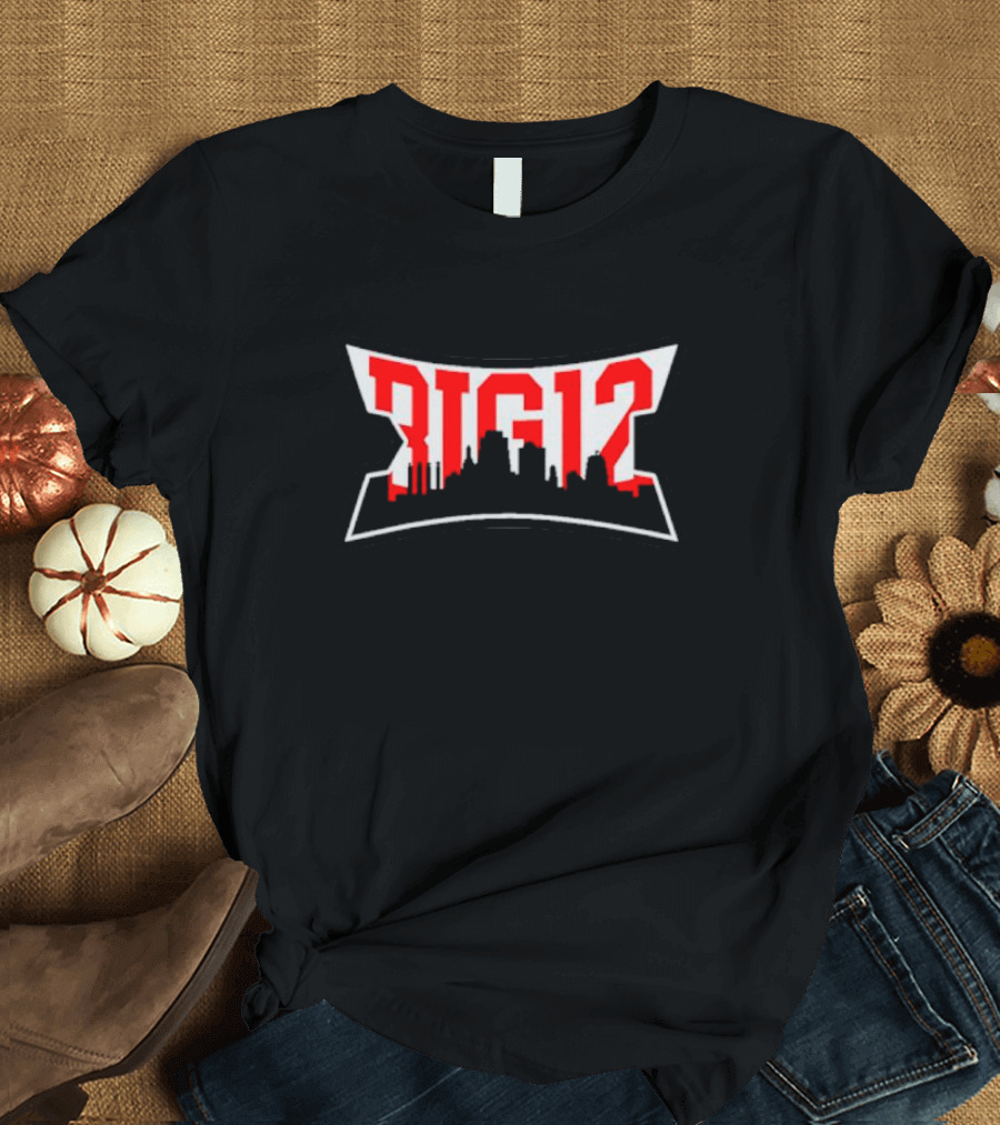Big 12 Kansas City Skyline Vintage T-Shirt