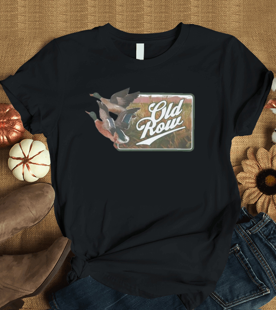 Old Row The Flying Duck Beer Pocket Vintage Waterfowl T-Shirt