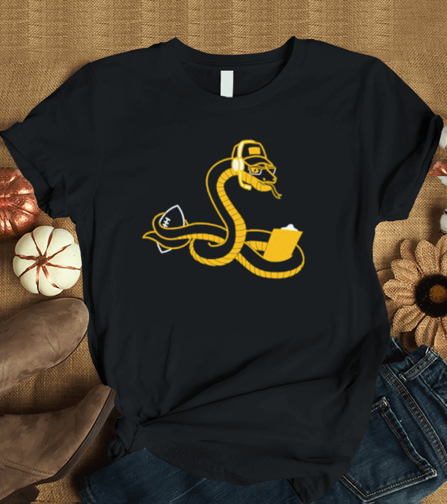 Boagh Constrictor Tech Snake Graphic Headset Laptop T-Shirt