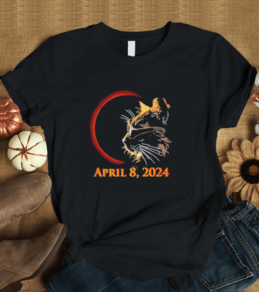 April 8 2024 Cat Eclipse T-Shirt