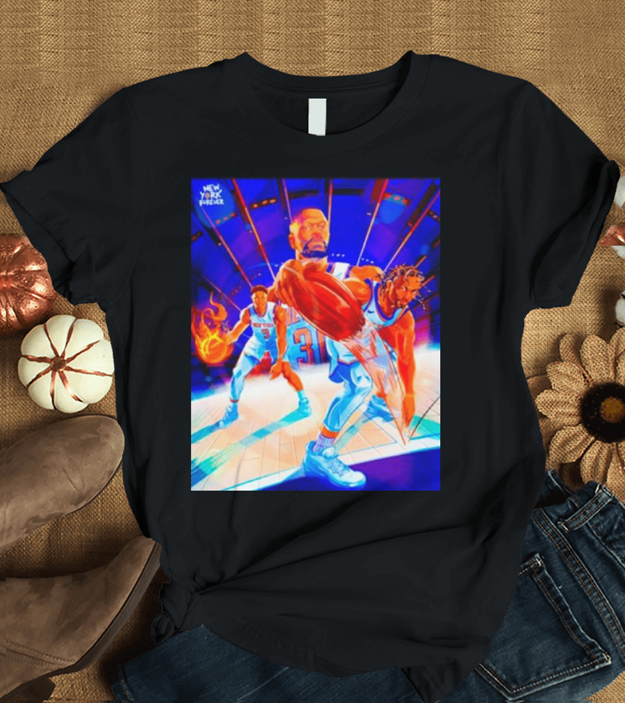 New York Forever Basketball Fireball Legends Stadium Action T-Shirt