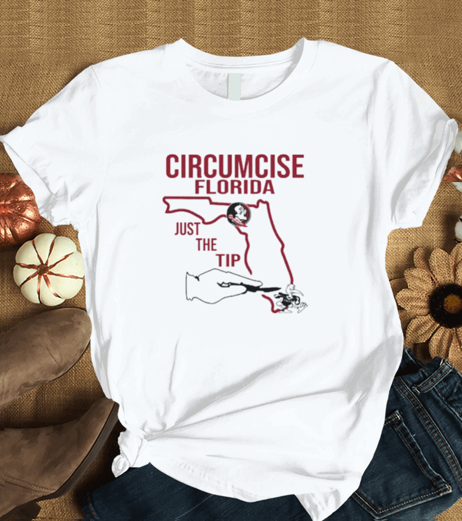 Circumcise Florida Just the Tip Map T-Shirt
