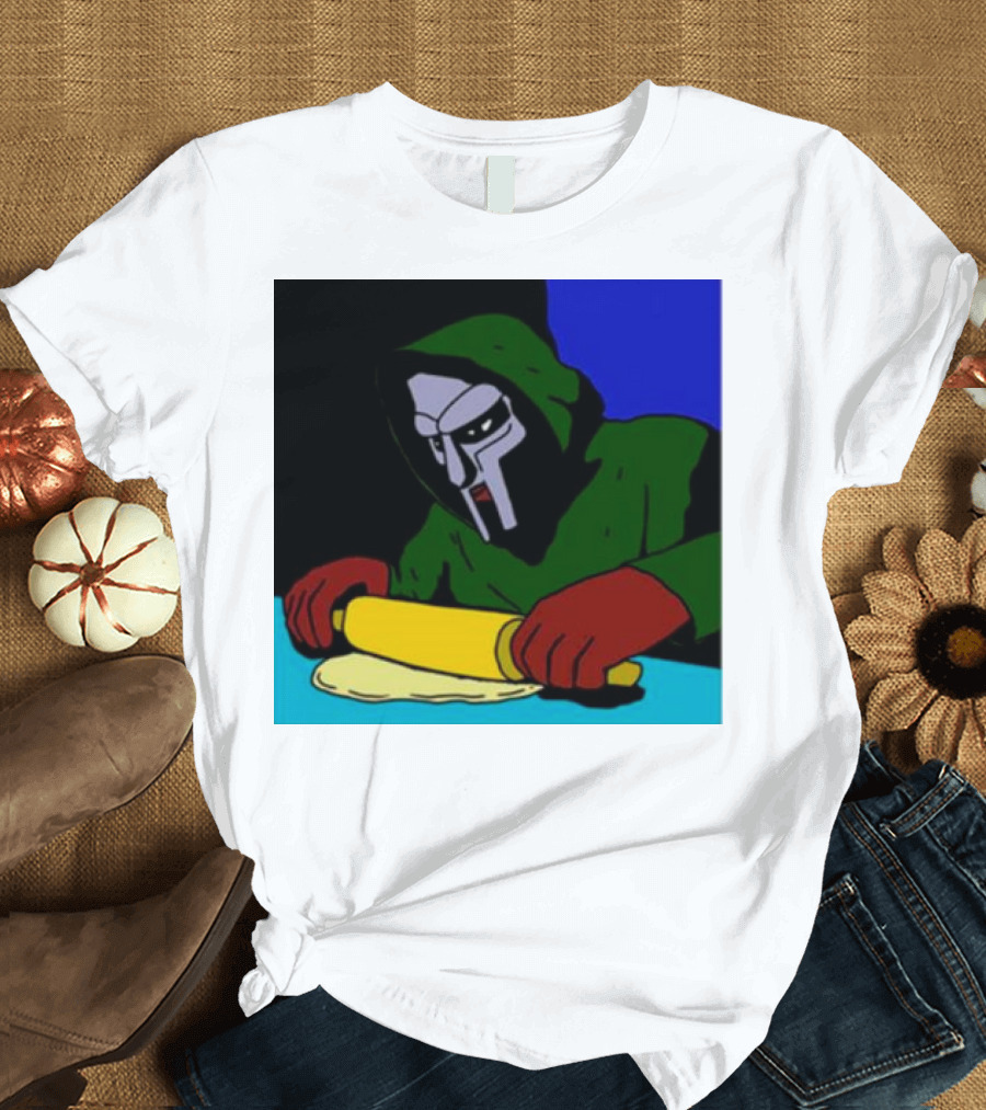 Mf Doom Bistro Rolling Dough Masked Chef Scene T-Shirt