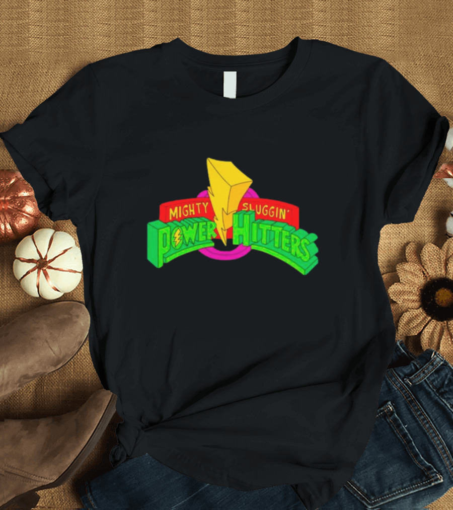 Mighty Sluggin’ Power Hitters Lightning Bolt T-Shirt
