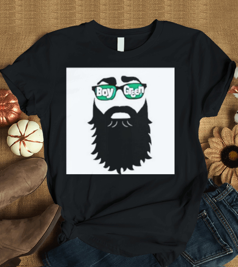 Boy Green Bearded Sunglasses T-Shirt