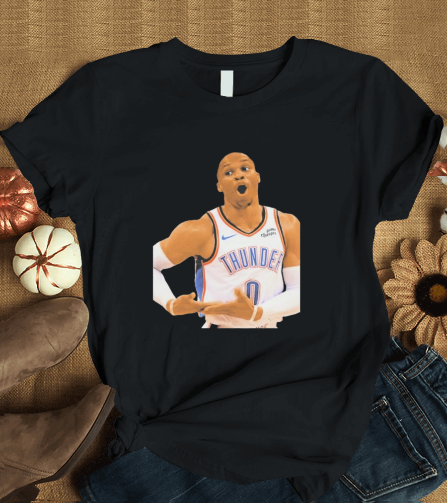 Thunder Rock The Baby Basketball Gesture Oklahoma City Thunder T-Shirt