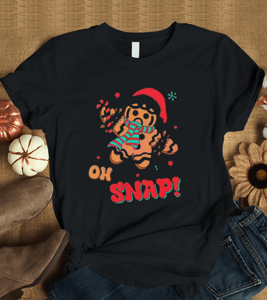 Oh Snap Gingerbread Christmas T-Shirt