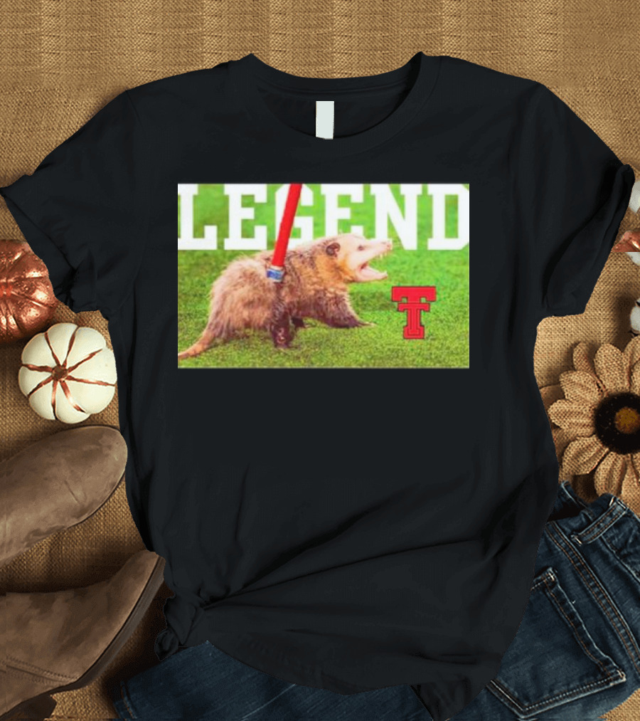Opossum Legend Texas Tech Football T-Shirt