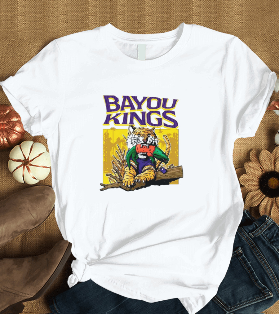 Bayou Kings LSU Tigers vs. Florida Gators Tiger with Gator T-Shirt