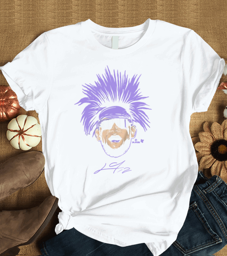Arizona Diamondbacks Lourdes Gurriel Jr. Swag Head Players Signature L.G.42 T-Shirt
