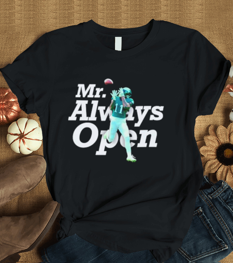 Philadelphia Eagles Mr. Always Open 11 Catching Football T-Shirt