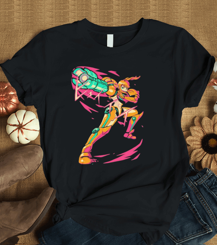The Yetee Take Aim Metroid Samus Power Suit T-Shirt