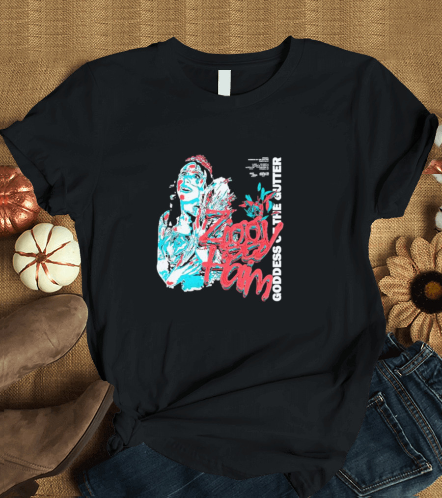 Ziggy Haim Goddess of the Gutter Vibrant Portrait Style Iconic T-Shirt