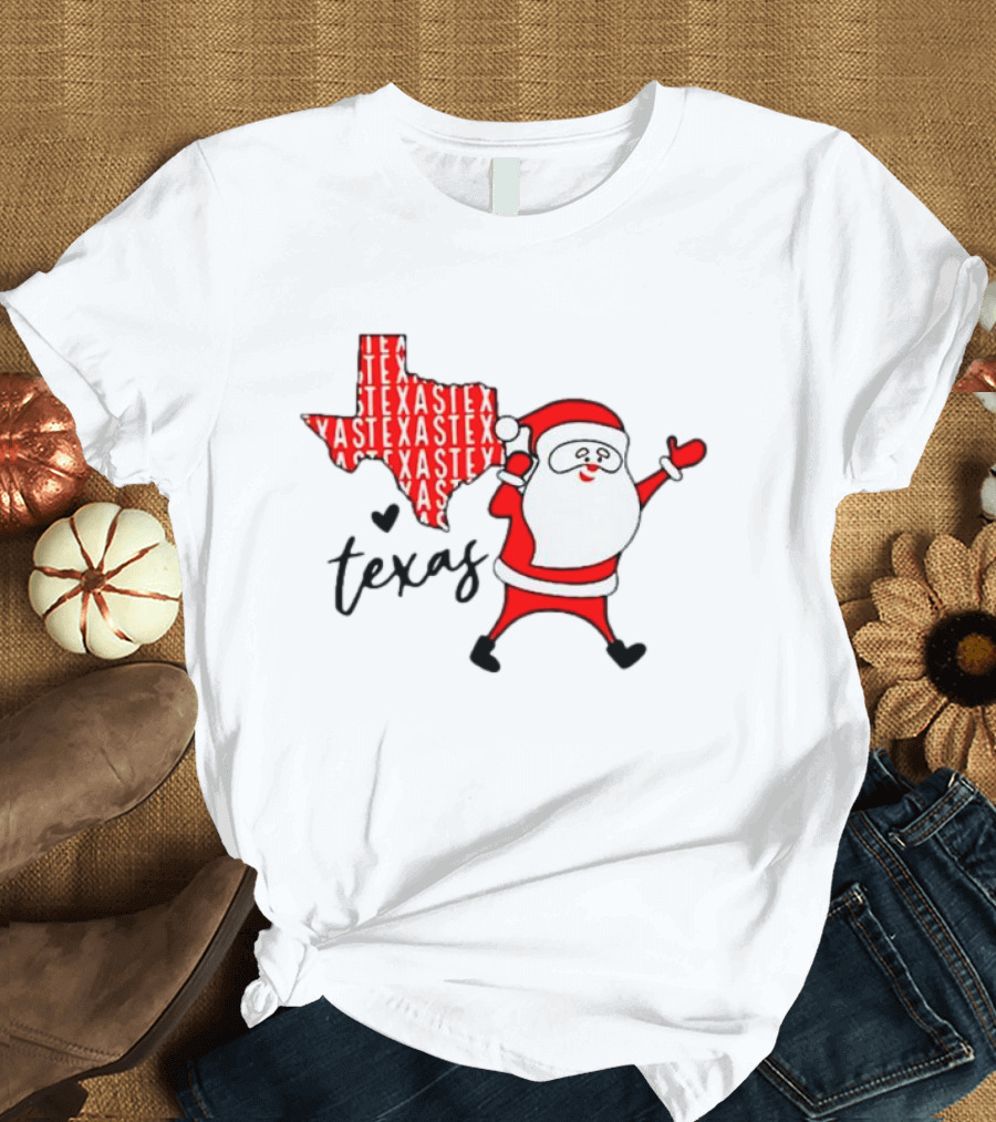 Texas Santa Claus Christmas Cheer T-Shirt