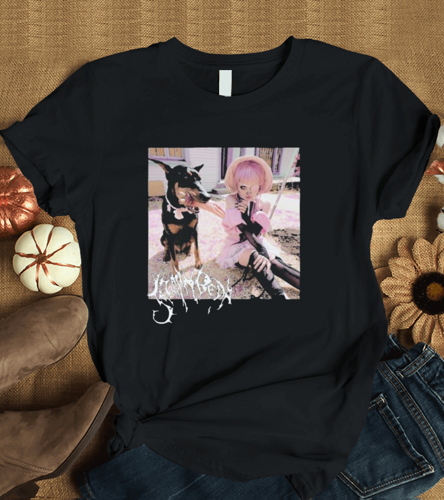Jazmin Bean Yandere Aesthetic Pink Wig Dog T-Shirt