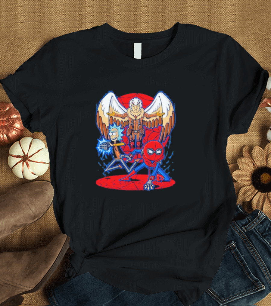 Rick Morty Spider-Man Vulture Mashup T-Shirt