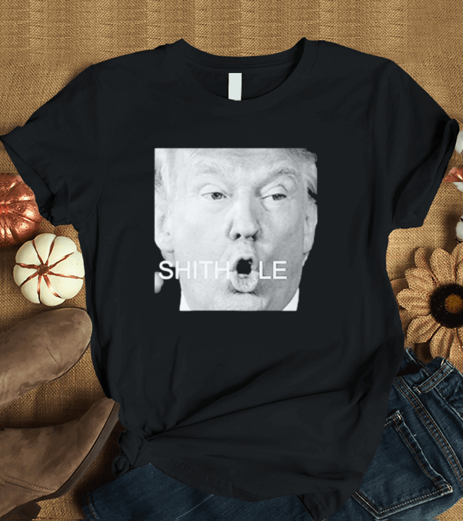 Donald Trump Shithole Portrait T-Shirt