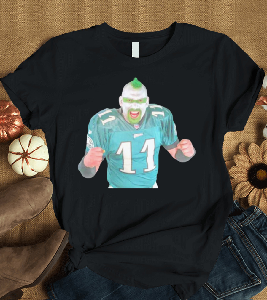 Jamie Pagliei the Philly Sports Fanatic in Eagles Jersey 11 T-Shirt