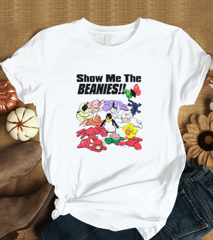 Show Me The Beanies Colorful Toy Collection T-Shirt
